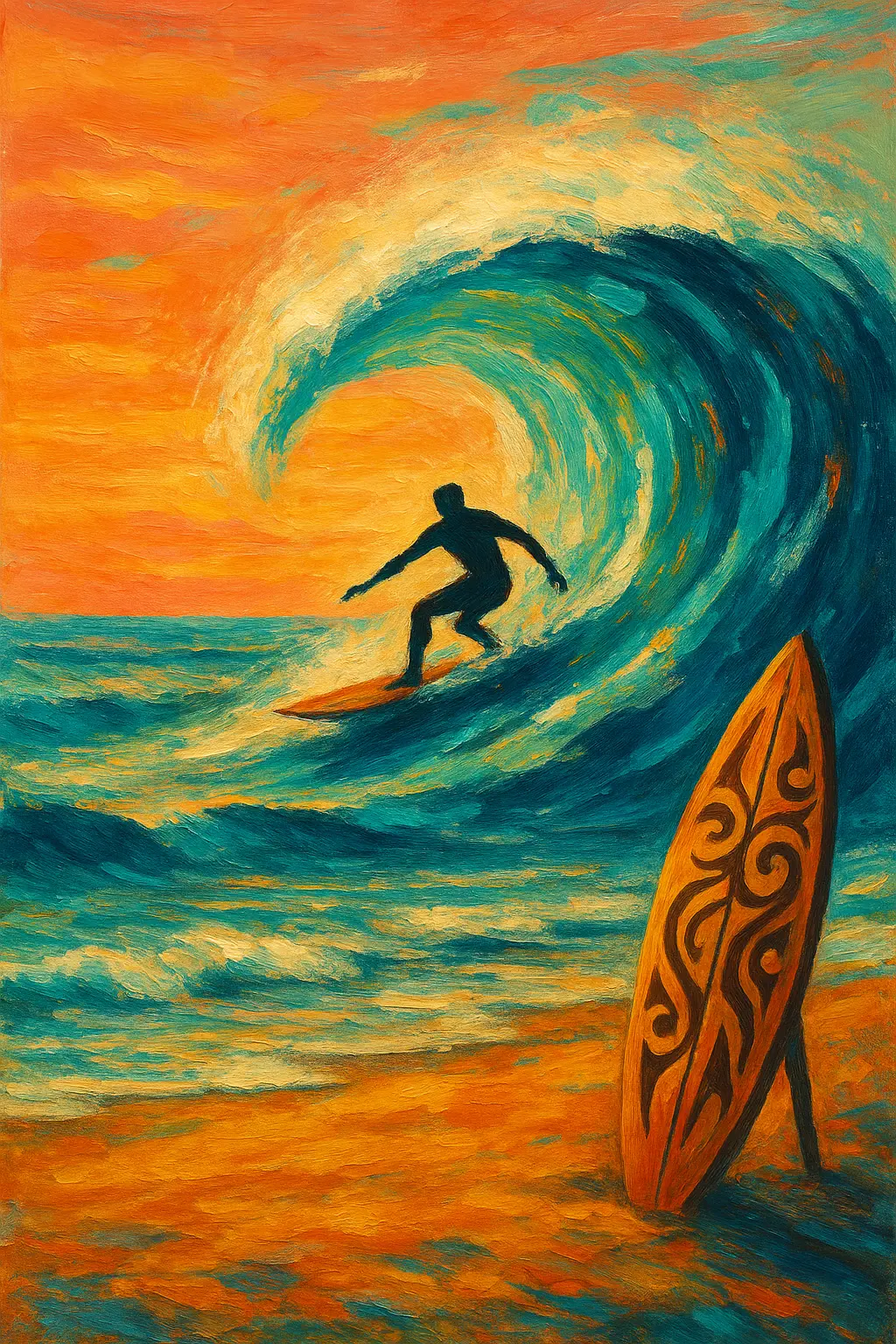 Surfing Art: How Ocean-Inspired Creativity Captures the Spirit of the Waves